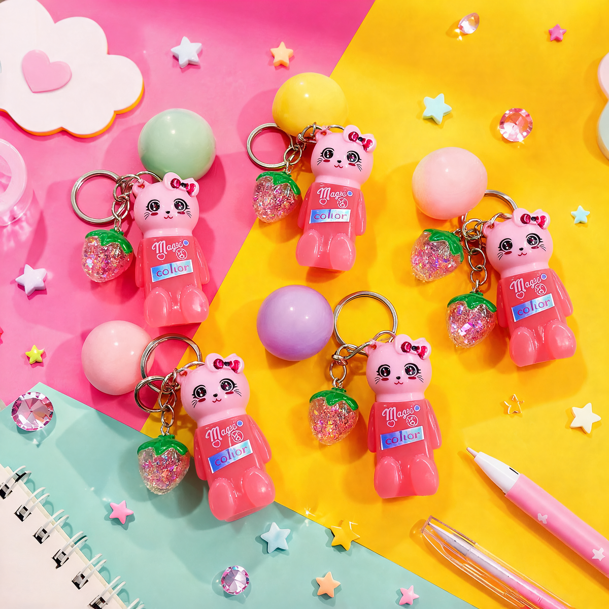 Kitty Keychain Lip Gloss